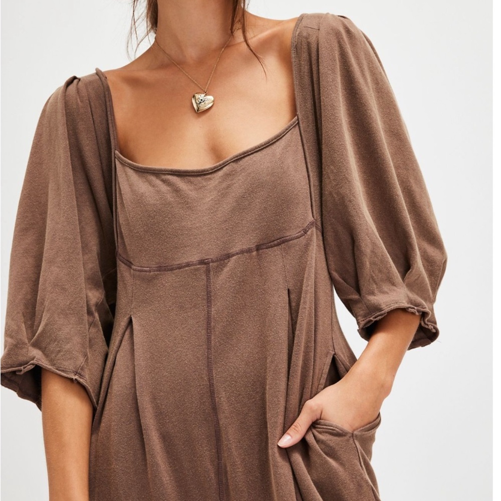 Free People Brown Lotta Love Romper